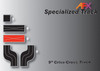 AFX 70612 9" Criss Cross Track (2) HO Scale Slot Car