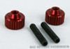 EXOTEK 1191RD ALLOY TWIST NUTS Red Kyosho / Top Racing