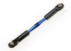 Traxxas 3738A Aluminum Turnbuckle Blue Assembled 49mm
