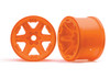 Traxxas 8671A Wheels 3.8" Orange (2) 17mm Splined : E-Revo VXL Brushless