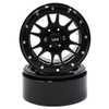 Yeah Racing WL-0119BK 2.2 Aluminum CNC 12 Spoke Beadlock Wheel (2) w/Wheel Hub Black