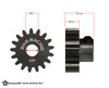 Gmade GM82717 MOD1 5mm Hardened Steel Pinion Gear 17T (1)