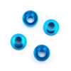 Yeah Racing YA-0577BU Aluminum Servo Washer M3 Thread 4pcs Blue