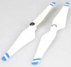 DJI Replacement E300 Props 1 CW/1 CCW White Blue Stripes 2 Phantom / Flamewheel