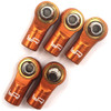 Yeah Racing YA-0572OR Aluminum Reversed Thread M3 Rod Ends 5pcs Orange