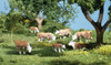Woodland Scenics Hereford Cows HO Train Figures A1843