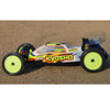 DeRacing Borrego Buggy Wheels / Rims Kyosho RB5/ZX-5 Rear Yellow ( 2 )