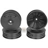 DE Racing Slim Speedline Front Black Buggy Wheels (4Pcs) : TLR 22 3.0 / 4.0