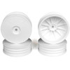 DE Racing Slim Speedline Front White Buggy Wheels (4Pcs) : TLR 22 3.0 / 4.0