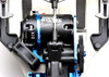 Exotek 1718ORG EXO Fan Mount-Clamp on Set Angled Orange: 1:10 Buggies