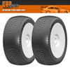GRP GBX03A 1:8 Buggy CUBIC A Soft Mounted Tires w/ White Wheel (2) : F/R GRP GBX03A 1:8 Buggy CUBIC A Soft Mounted Tires w/ White Wheel (2) : F/R