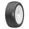 GRP GBX03A 1:8 Buggy CUBIC A Soft Mounted Tires w/ White Wheel (2) : F/R GRP GBX03A 1:8 Buggy CUBIC A Soft Mounted Tires w/ White Wheel (2) : F/R