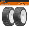 GRP GBX07B 1:8 Buggy EASY B Medium Mounted Tires w/ White Wheel (2) : F/R