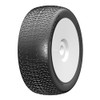 GRP GBX08X 1:8 Buggy CONTACT X ExtraSoft Mounted Tires w/ White Wheel (2) : F/R
