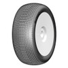 GRP GBX09X 1:8 Buggy SONIC  X ExtraSoft Mounted Tires w/ White Wheel (2) : F/R