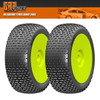 GRP GBY07A 1:8 Buggy EASY A Soft Mounted Tires w/ Yellow Wheel (2) : F/R