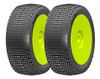 GRP GBY11X 1:8 Buggy PLUS X ExtraSoft Mounted Tires w/ Yellow Wheel (2) : F/R