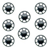 Kadee 2045 Modern Brake Wheel Black (8) : HO Scale