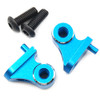 Yeah Racing TACC-010BU Aluminum Front Upper Damper Mount (2) Blue : Tamiya CC01