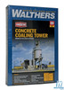 Walthers 933-3042 Concrete Coaling Tower Kit Tower & Shed: 4-1/8 x 6-3/8 x 11" : HO Scale