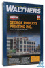 Walthers 933-3046 George Roberts Printing Company Kit - 12-3/4 x 7-1/2 x 9" : HO Scale