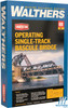 Walthers 933-3070 Operating Single-Track Railroad Bascule Bridge Kit : HO Scale