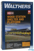 Walthers 933-3188 Wood Station Shed & Platform Kit : HO Scale