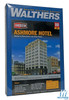 Walthers 933-3764 Ashmore Hotel Kit - 8-5/8 x 4-7/16 x 13-7/8" : HO Scale