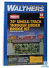 Walthers 933-4502 70' Single-Track Railroad Through Girder Bridge Kit : HO Scale
