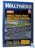 Walthers 933-4520 109' Single-Track Pratt Deck Truss Railroad Bridge Kit : HO Scale