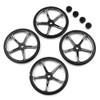 Yeah Racing YT-0142BK Aluminum Set Up Wheels :1:10 M Chassis Black