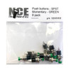 NCE 5240302 BTN8 Momentary SPST Normally Open Pushbutton Switch 8-Pk Green