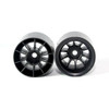Tuning Haus TUH1182 F1 Foam Rear Wheels (2) Black use w/ Shimizu Rubber