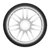 GRP GTH01-R1 1:8 GT T01 REVO R1 Rain Belted Tire w/ White Wheel (2)