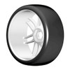 GRP GTJ02-R1 1:8 GT T02 SLICK R1 Rain Belted Tire w/ White Wheel (2)