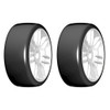 GRP GTJ02-S1 1:8 GT T02 SLICK S1 XXSoft Belted Tire w/ White Wheel (2)