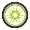 GRP GTY01-R1 1:8 GT T01 REVO R1 Rain Belted Tire w/ Yellow Wheel (2)