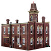 Woodland Scenics Built / Ready Firehouse HO Railroad Train Building BR5034