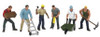 Bachmann Construction Workers (6) Train Figures HO 33105