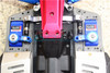 GPM Racing Aluminum 25T Servo Horn Blue w/ Built-in Spring : Traxxas E-Revo VXL 2.0
