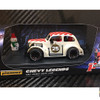 Pioneer P084 Xmas 1937 Chevy Sedan Legends White Slot Car 1/32 Scale