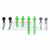 GPM Racing ES201FR-G Alum Front+Rear Body Posts Green : Enduro Sendero