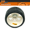 GRP GWH03-M2 1:5 TC W03 SLICK M2 Soft Belted Tire w/ White Wheel (2)