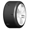 GRP GWH03-M3 1:5 TC W03 SLICK M3 Medium Belted Tire w/ White Wheel (2)