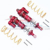 GPM Alum Front Or Rear L-Shape Piggy Back Spring Dampers 125mm (2) Red : Maxx