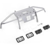 RC4WD VVV-C0929 Guardian Steel Front Winch Bumper Silver w/ Lights : SCX10 II