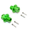 GPM 17mm Alum Hex Adapters +13mm Offset Green : Kraton / Typhon / Talion / Senton