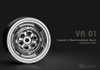 Gmade 1.9 VR01 beadlock wheels Chrome 2pcs GM70105