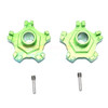 GPM Racing Aluminum Wheel Hex +6mm (4Pcs) Set Green : Arrma Infraction 6S BLX