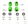 GPM Aluminum Wheel Hex Adapters 12mm Thick (20Pcs) Set Green : TRX-4 / TRX-6